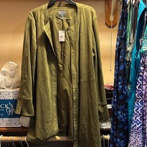 The Limited Olive Green Trench Coat